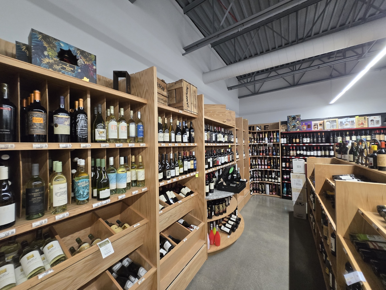 Wine section